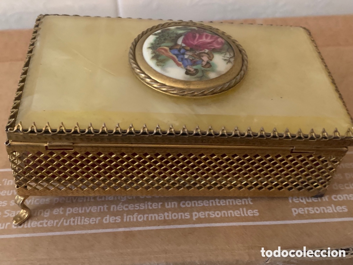 Vintage: Joyero/ Polvera Tocador Mid-Century - Foto 5