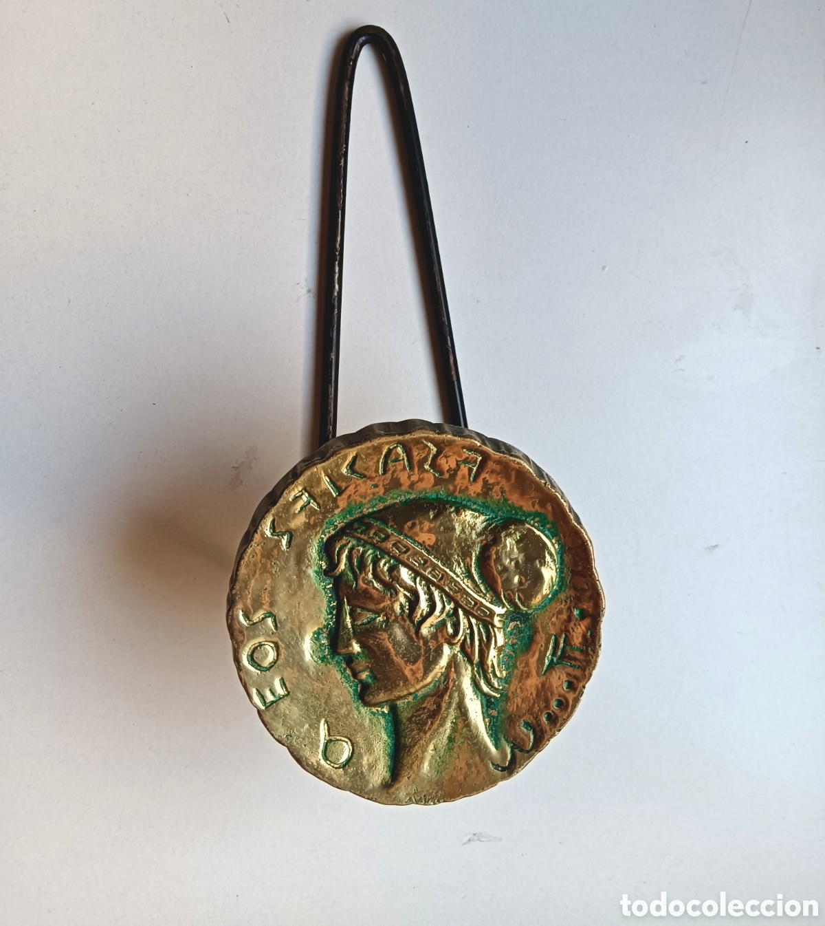 Vintage: Percha hierro forjado y bronce
