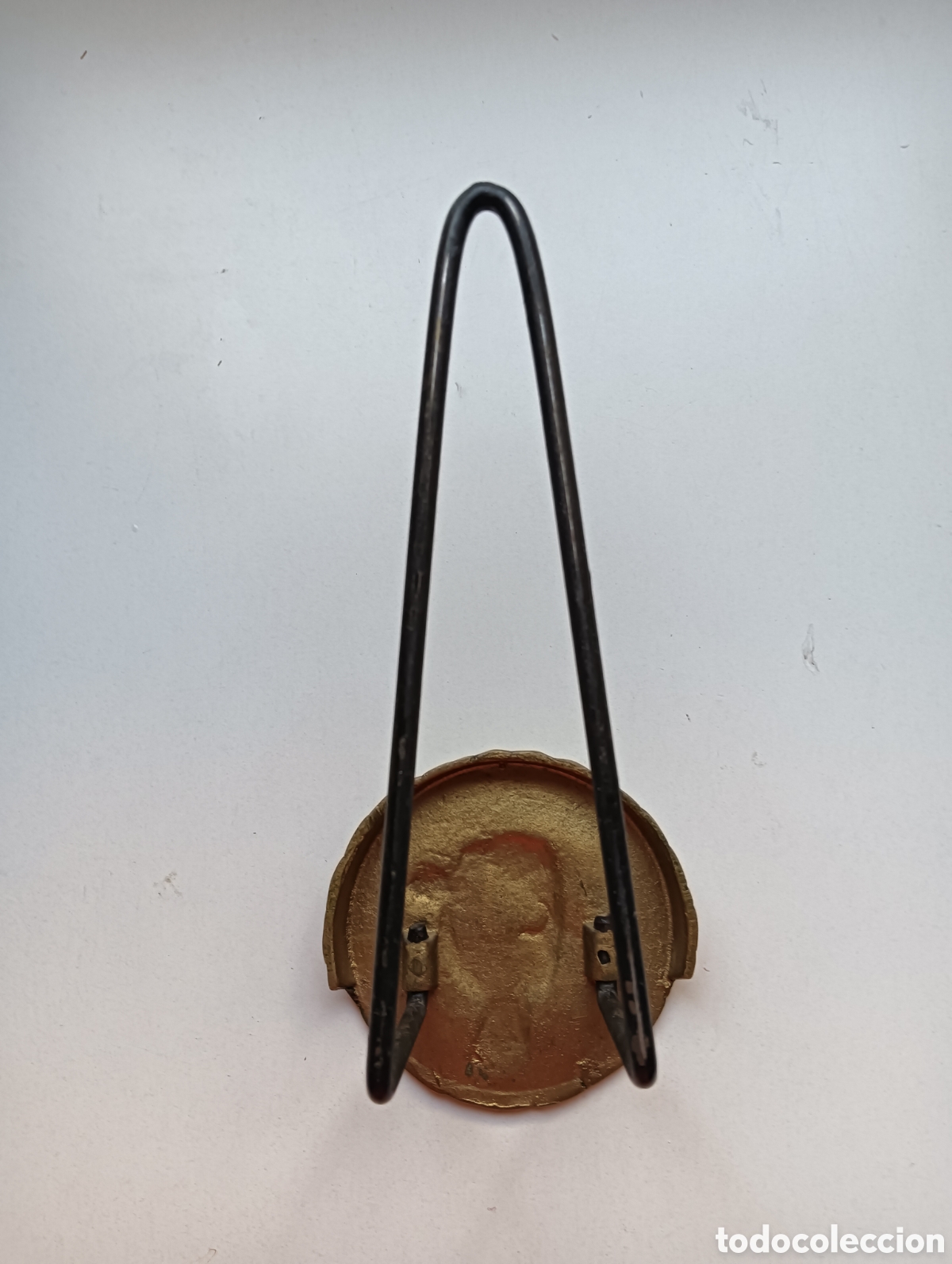 Vintage: Percha hierro forjado y bronce. Buda - Foto 2