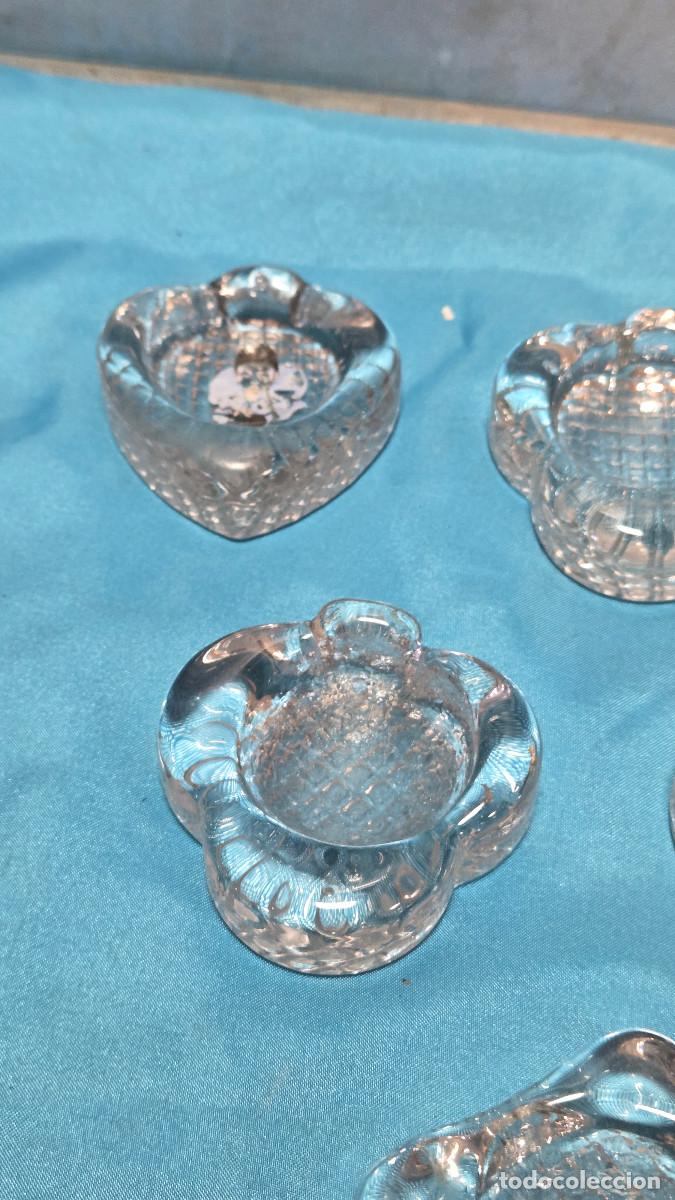 Vintage: 6 ceniceros de cristal indivuiduales - Foto 3