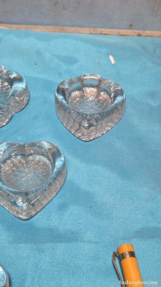 Vintage: 6 ceniceros de cristal indivuiduales - Foto 5