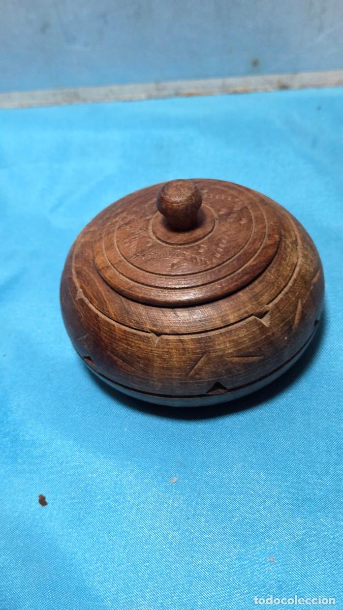 Vintage: caja peque&ntilde;a de madera de teka - Foto 2