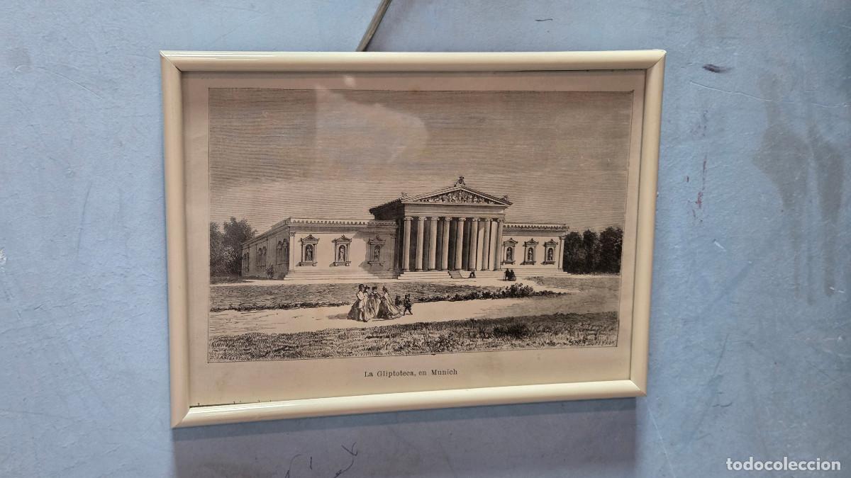 Vintage: cuadro con grabado antiguo - Foto 1