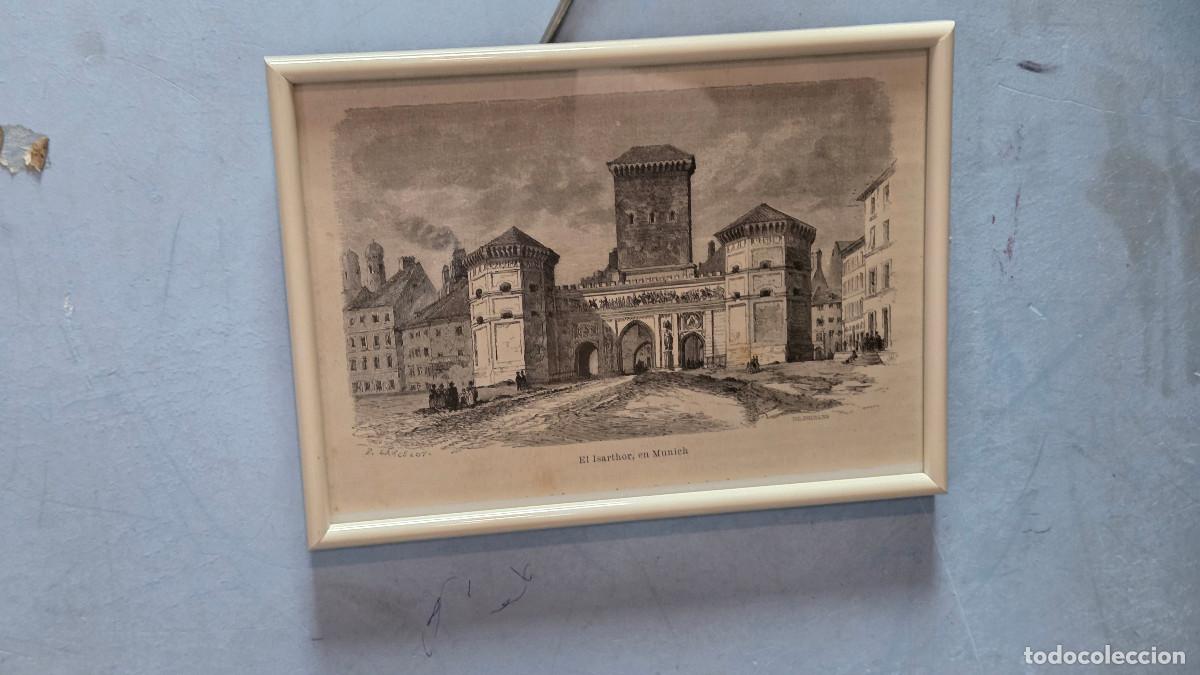 Vintage: cuadro con grabado antiguo - Foto 1