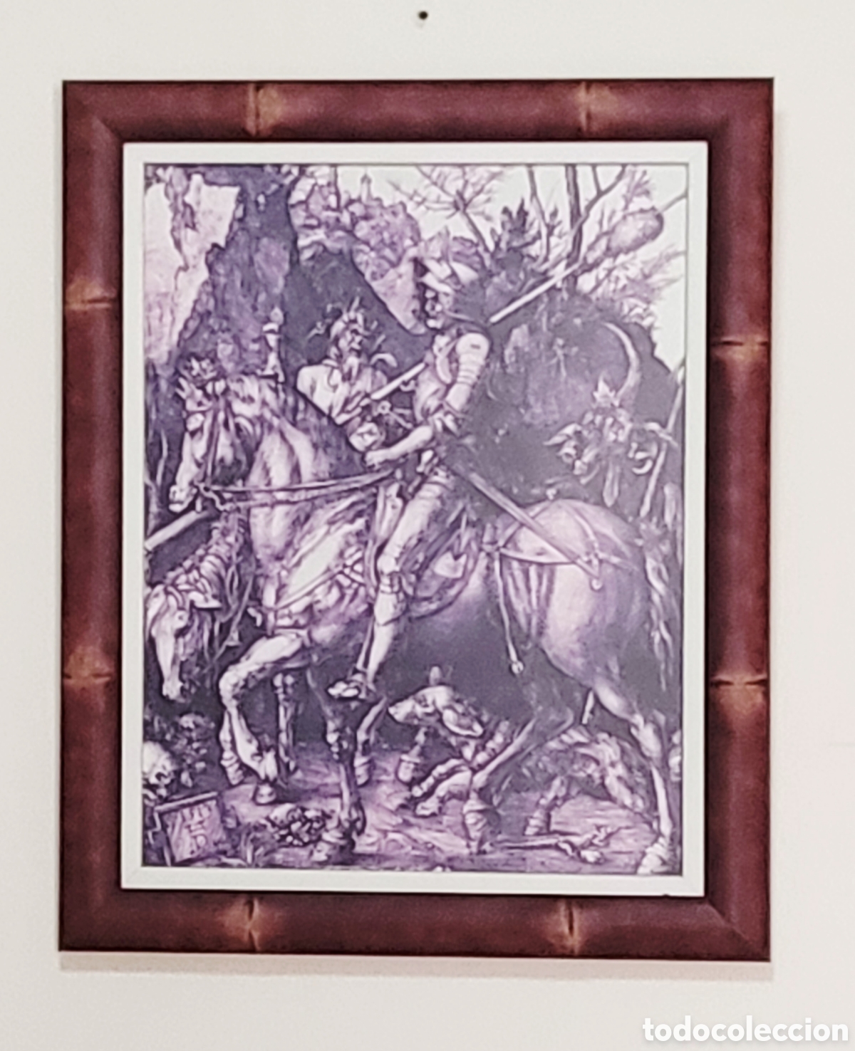 Vintage: Cuadro de Durero &rdquo; El caballero, la muerte y el diablo &rdquo;