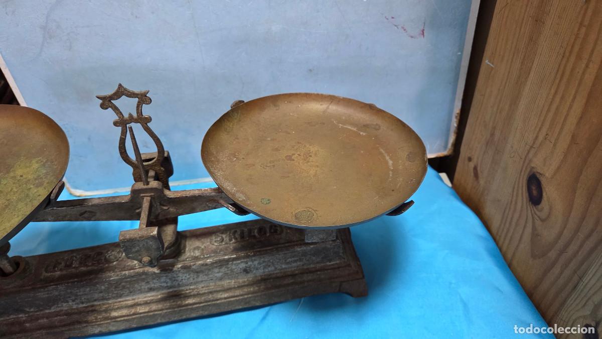 Vintage: balanza antigua de 5 kilos - Foto 3