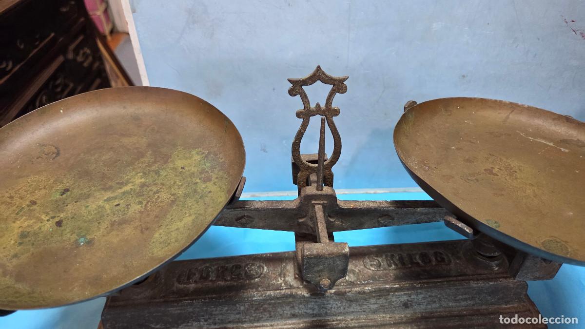 Vintage: balanza antigua de 5 kilos - Foto 4