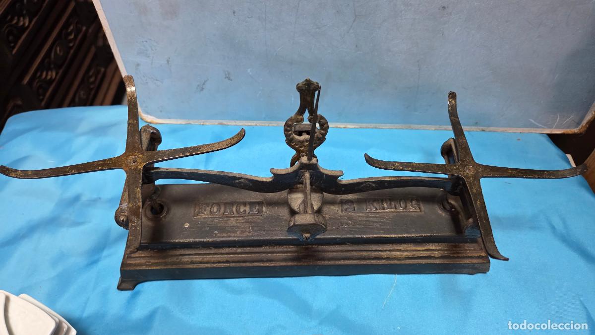 Vintage: balanza antigua de 2 kilos - Foto 6