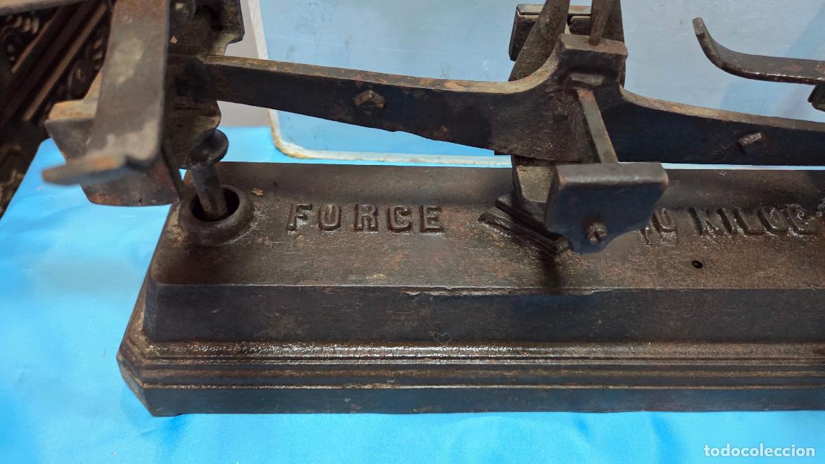 Vintage: balanza antigua de 5 kilos - Foto 4
