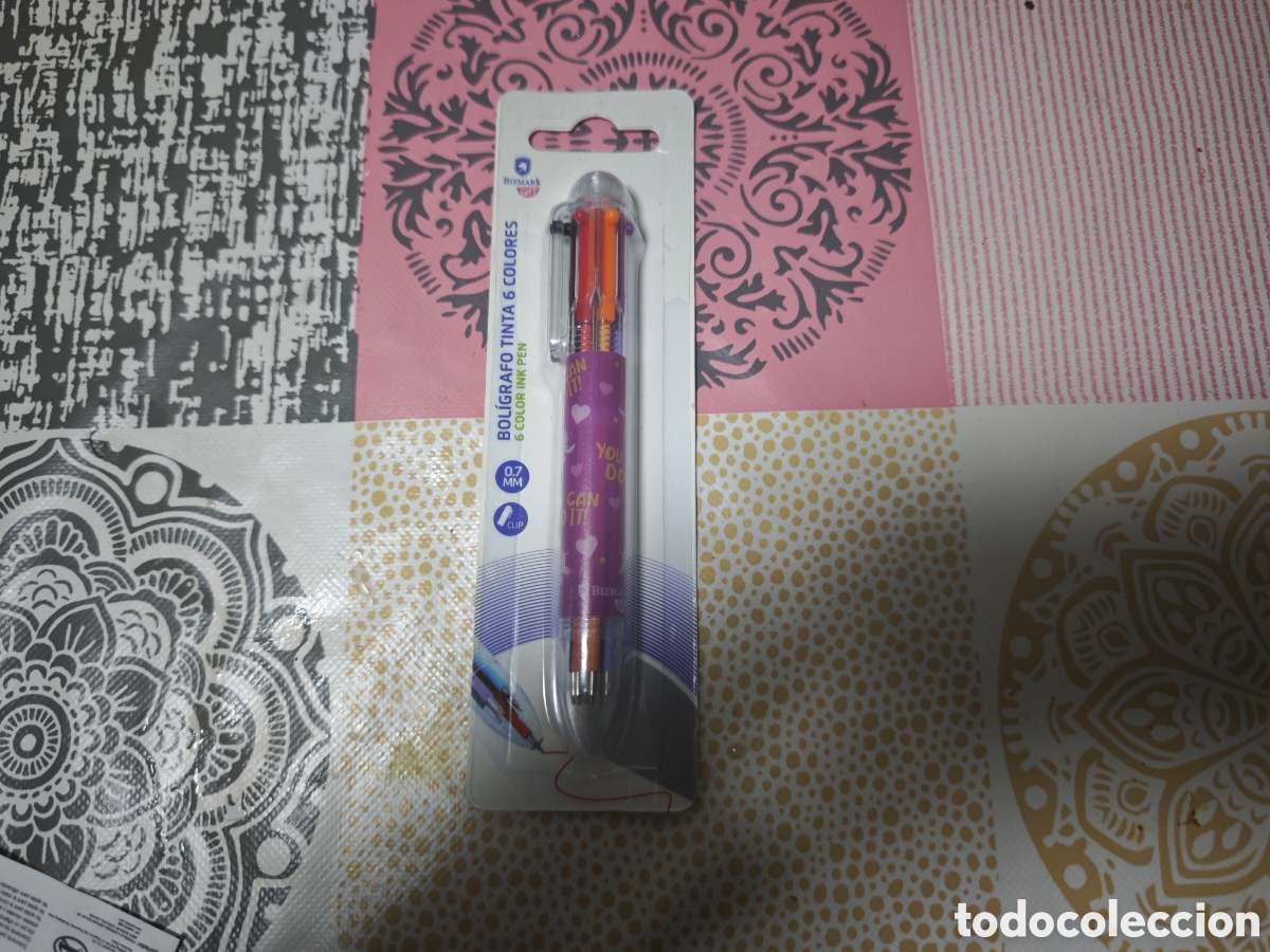 Vintage: Bol&iacute;grafo seis colores nuevo