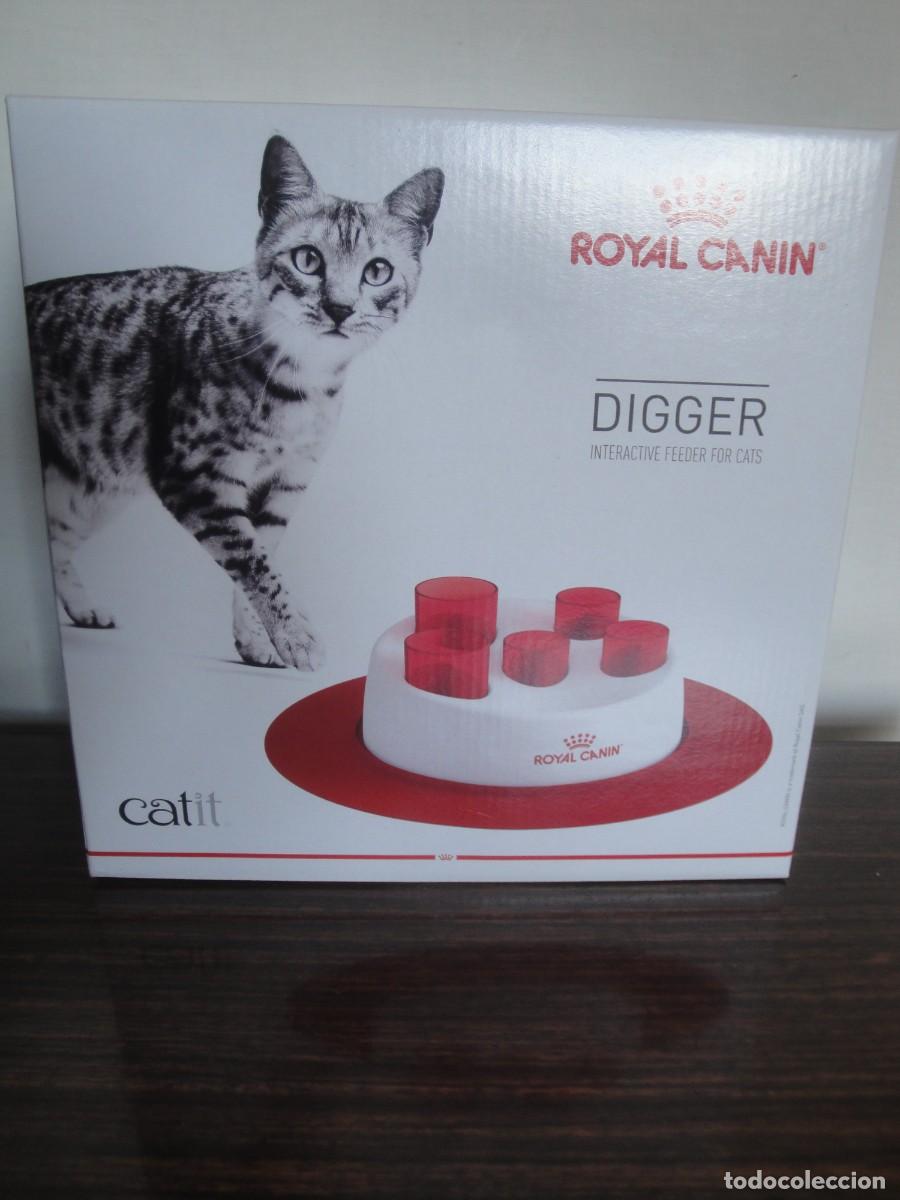 Vintage: Royal Canin. Comedor interactivo Digger para gatos. Nuevo.