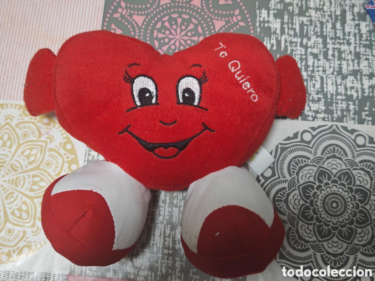 Vintage: Peluche en forma de coraz&oacute;n te quiero nuevo