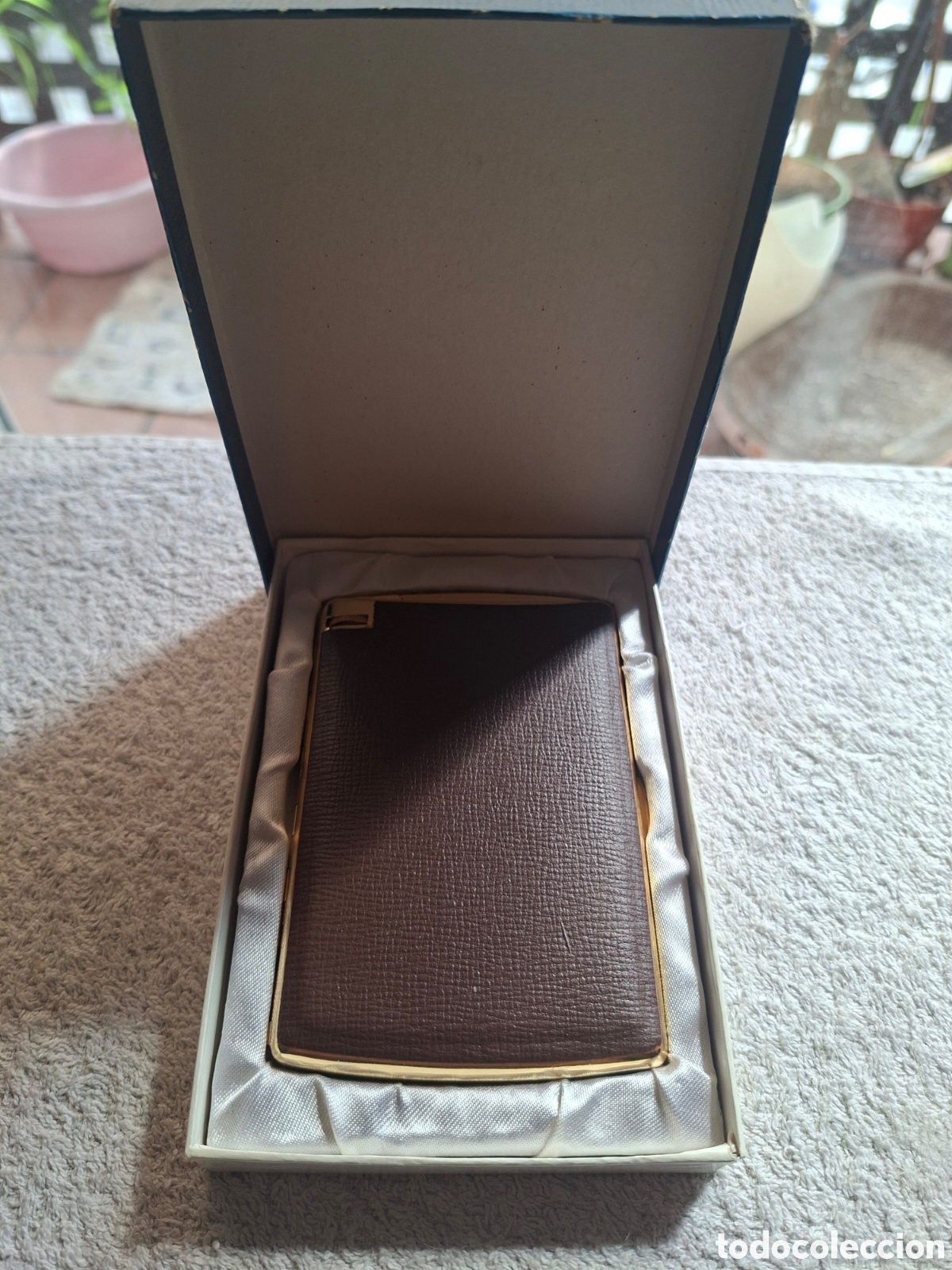 Vintage: Pitillera vintage dorada