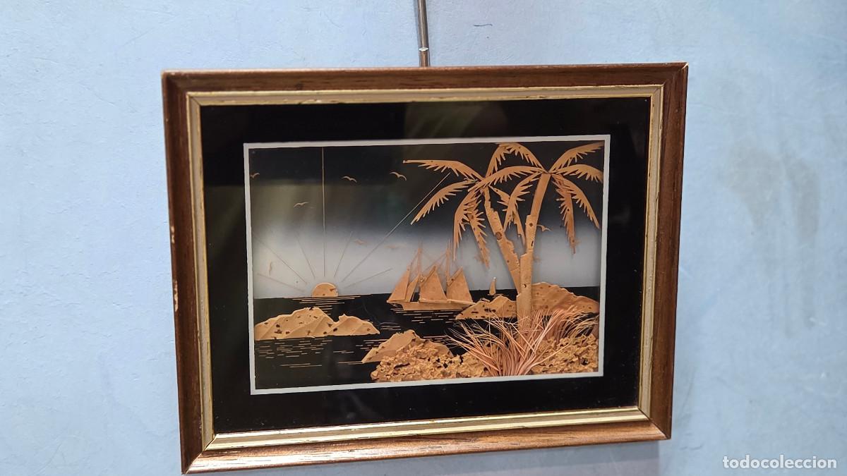 Vintage: cuadro con figuras de circho miniatura - Foto 1