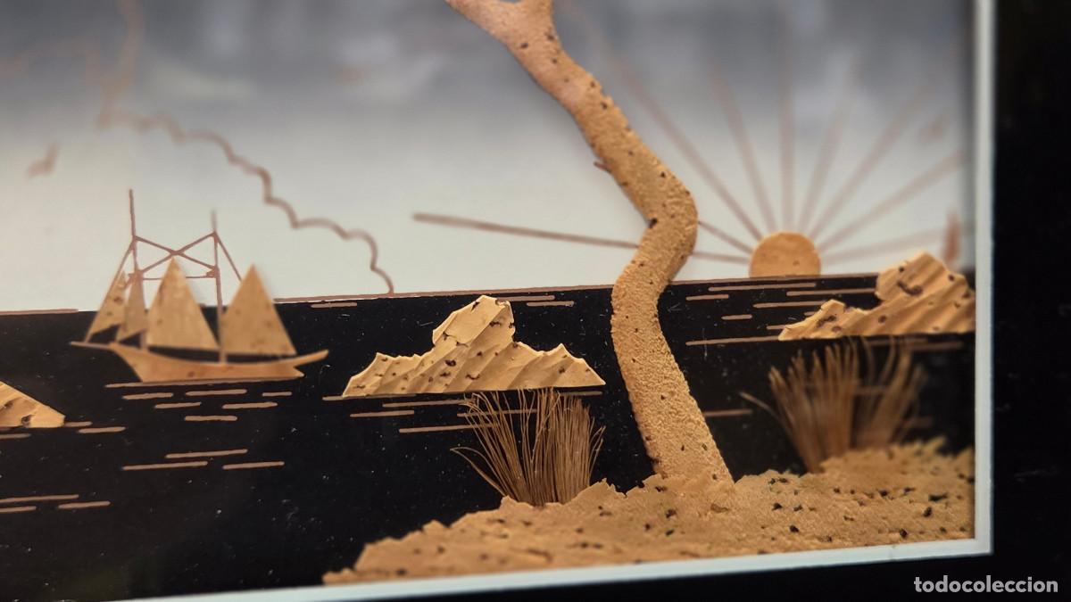 Vintage: cuadro con miniaturas en corcho - Foto 4