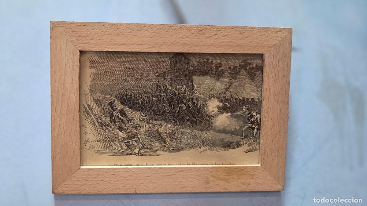 Vintage: cuadro con grabado antiguo - Foto 1