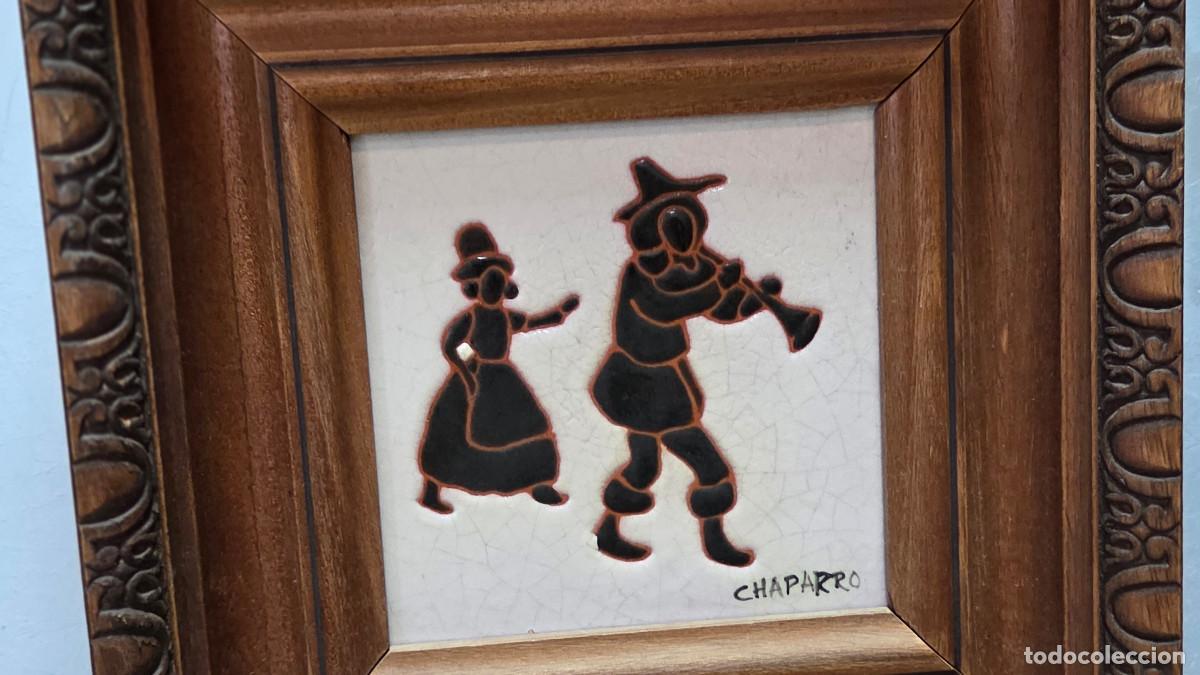 Vintage: cuadro con azulejo Chaparro - Foto 2