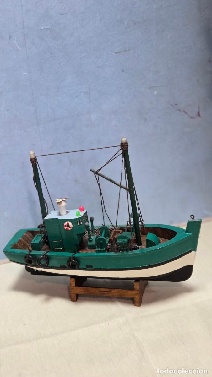 Vintage: maqueta de barco de pesca - Foto 1