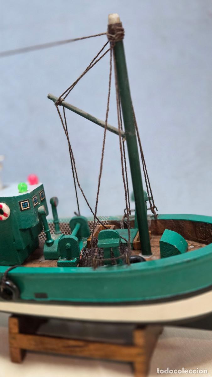 Vintage: maqueta de barco de pesca - Foto 2