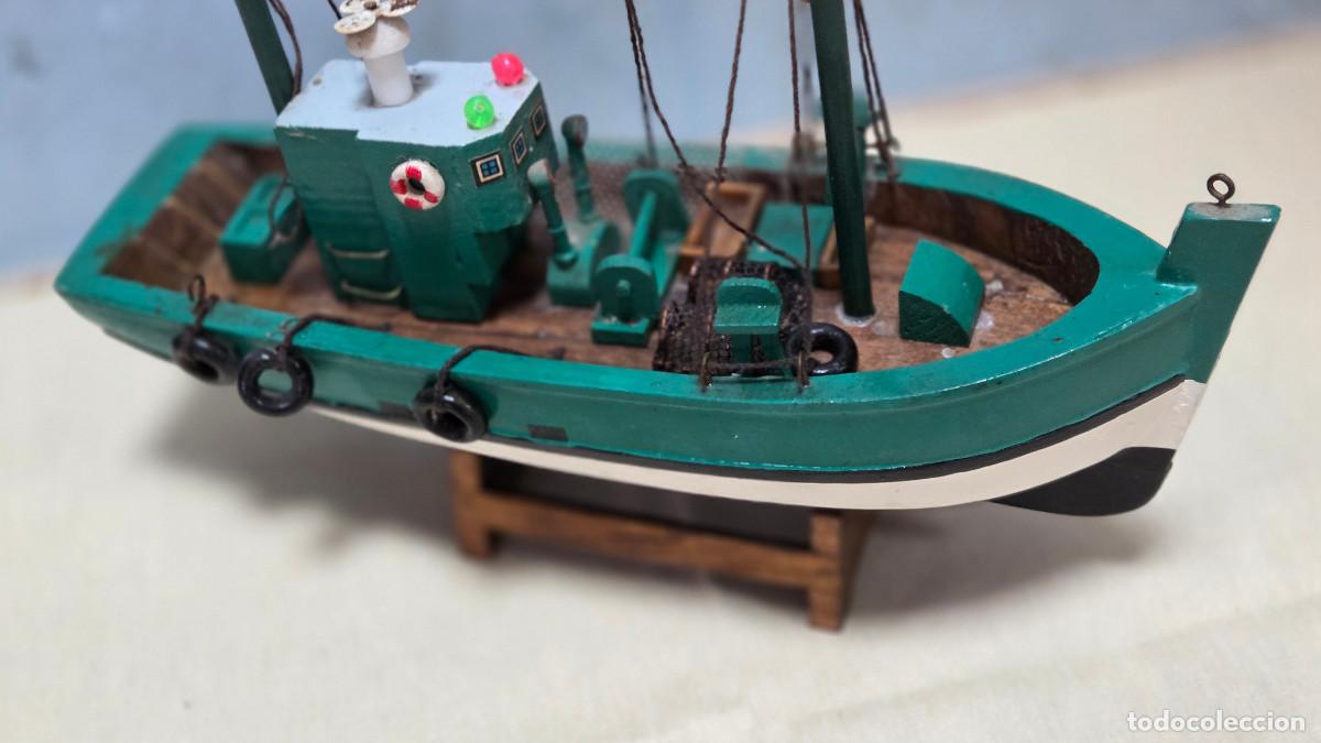 Vintage: maqueta de barco de pesca - Foto 5