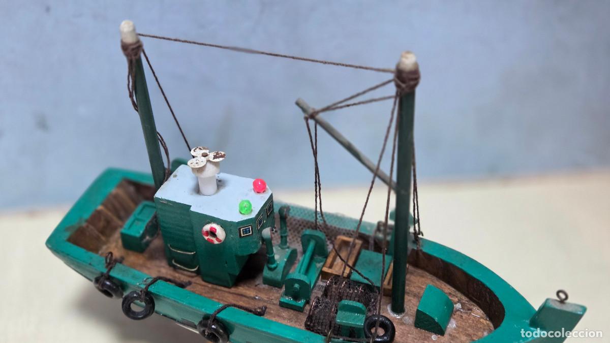 Vintage: maqueta de barco de pesca - Foto 6