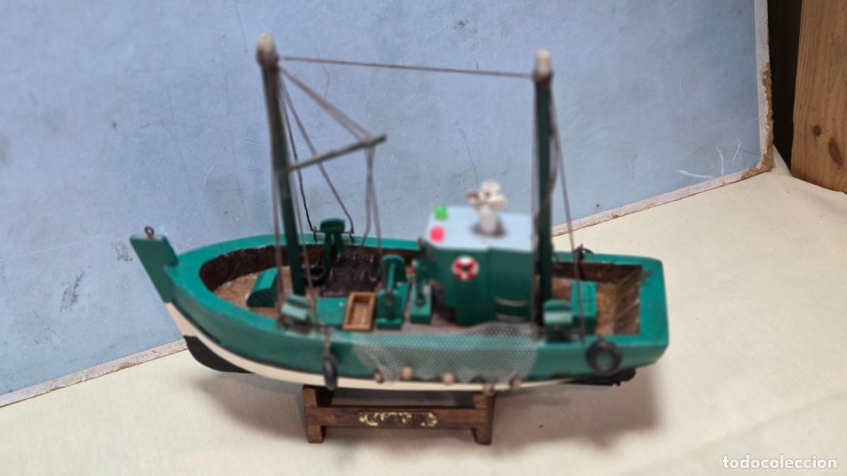 Vintage: maqueta de barco de pesca - Foto 7