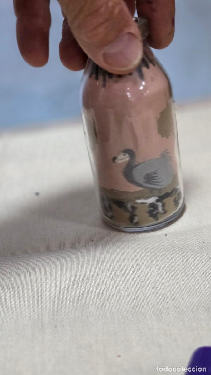Vintage: botella con arena u y caracolas - Foto 2