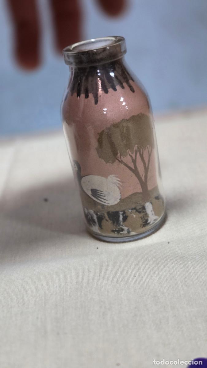 Vintage: botella con arena u y caracolas - Foto 4