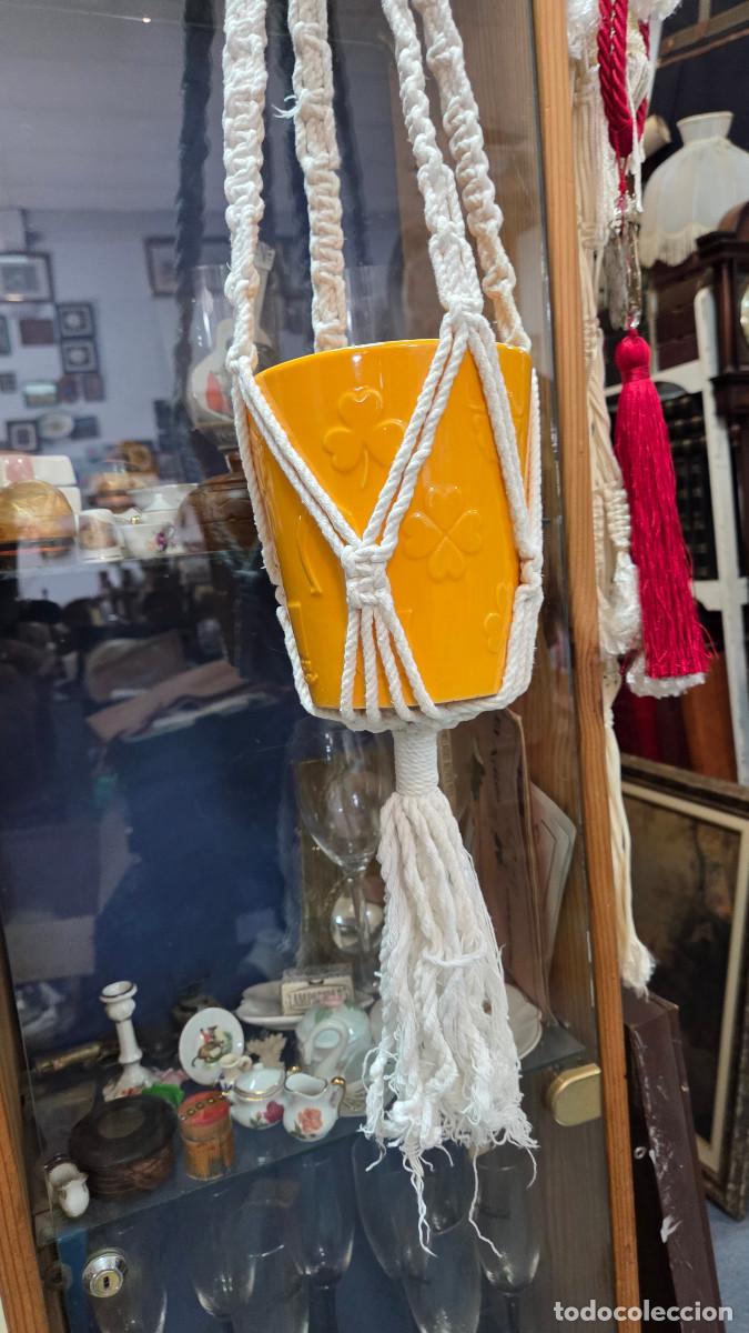Vintage: maceta y colgador de hilo - Foto 2
