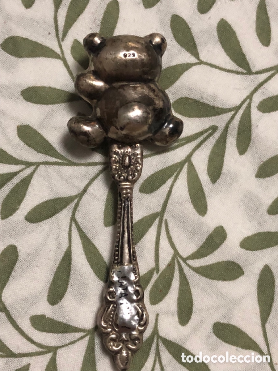 Vintage: Sonajero de beb&eacute; plata 925