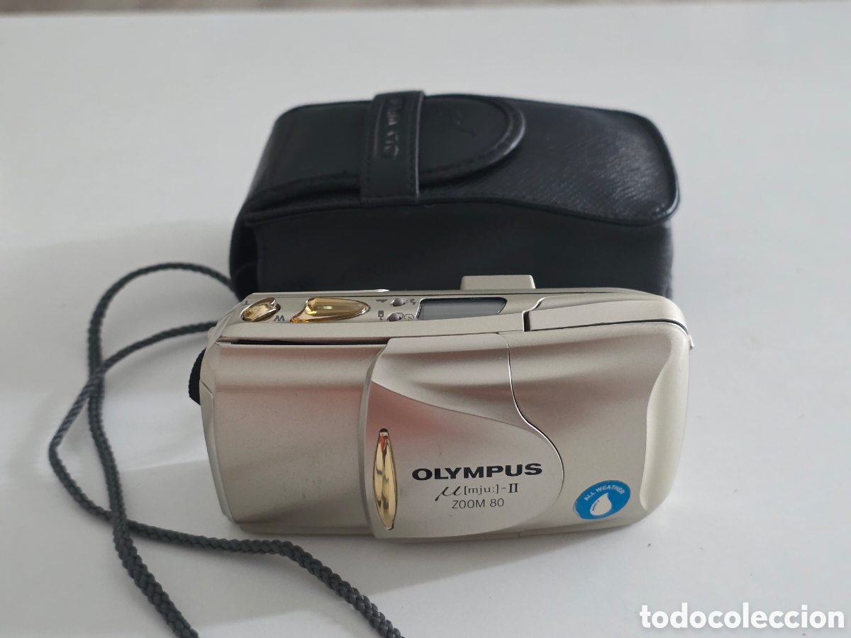 Vintage: Olympus Mju II Zoom 80 All Weather + funda original