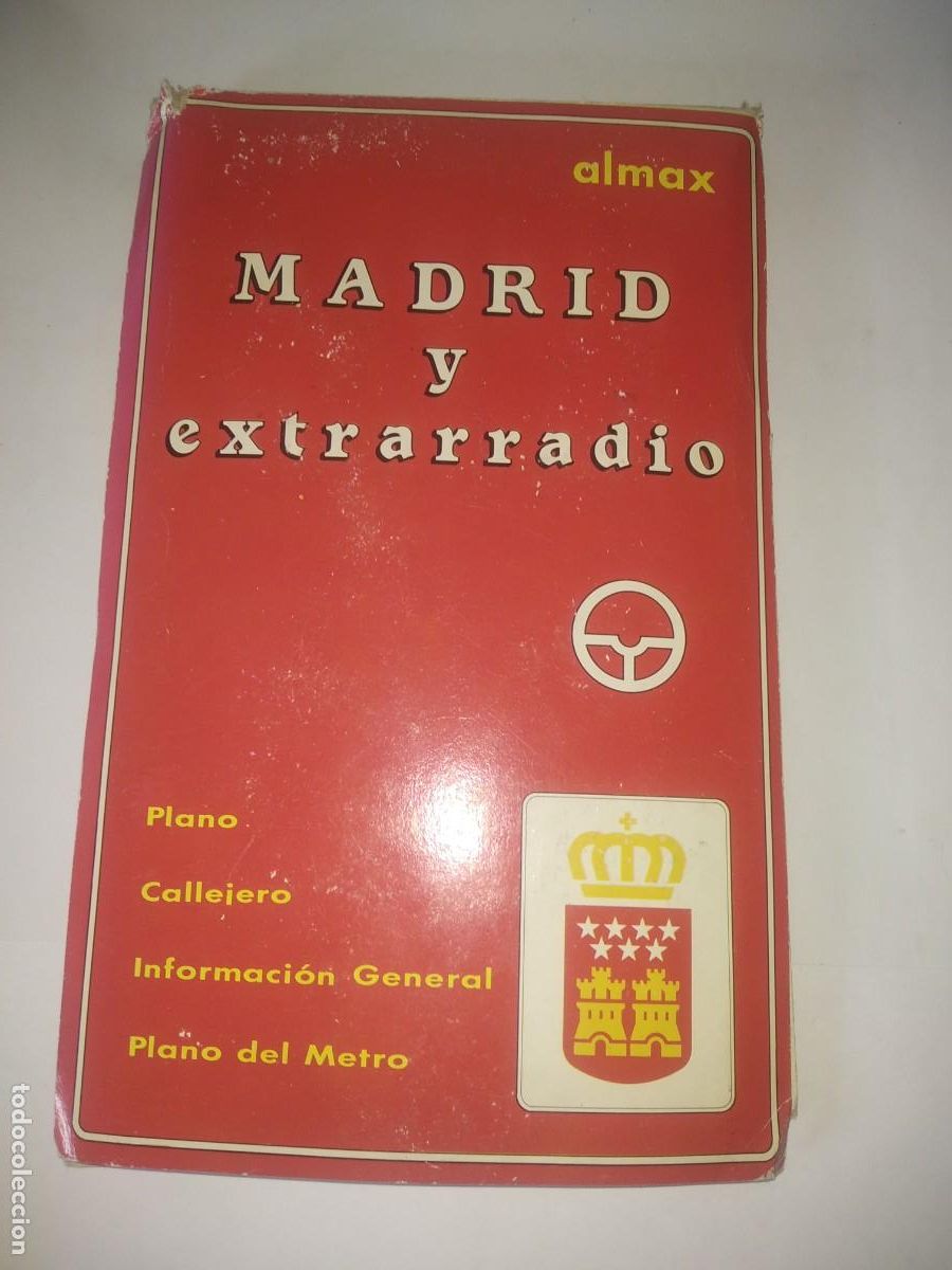 Vintage: Plano Madrid y extrarradio 24 x 15