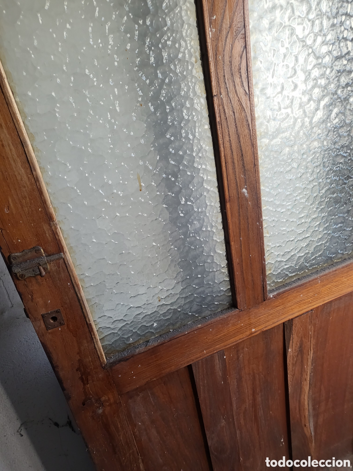 Vintage: Puerta de madera y cristal