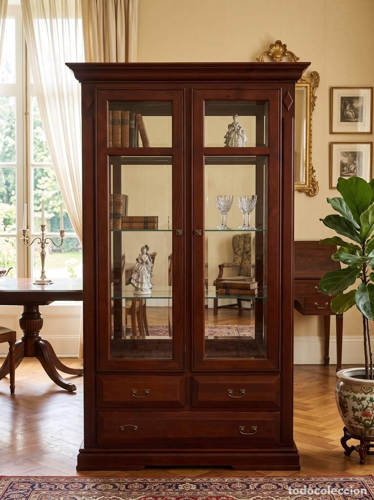 Vintage: VITRINA DE MADERA...