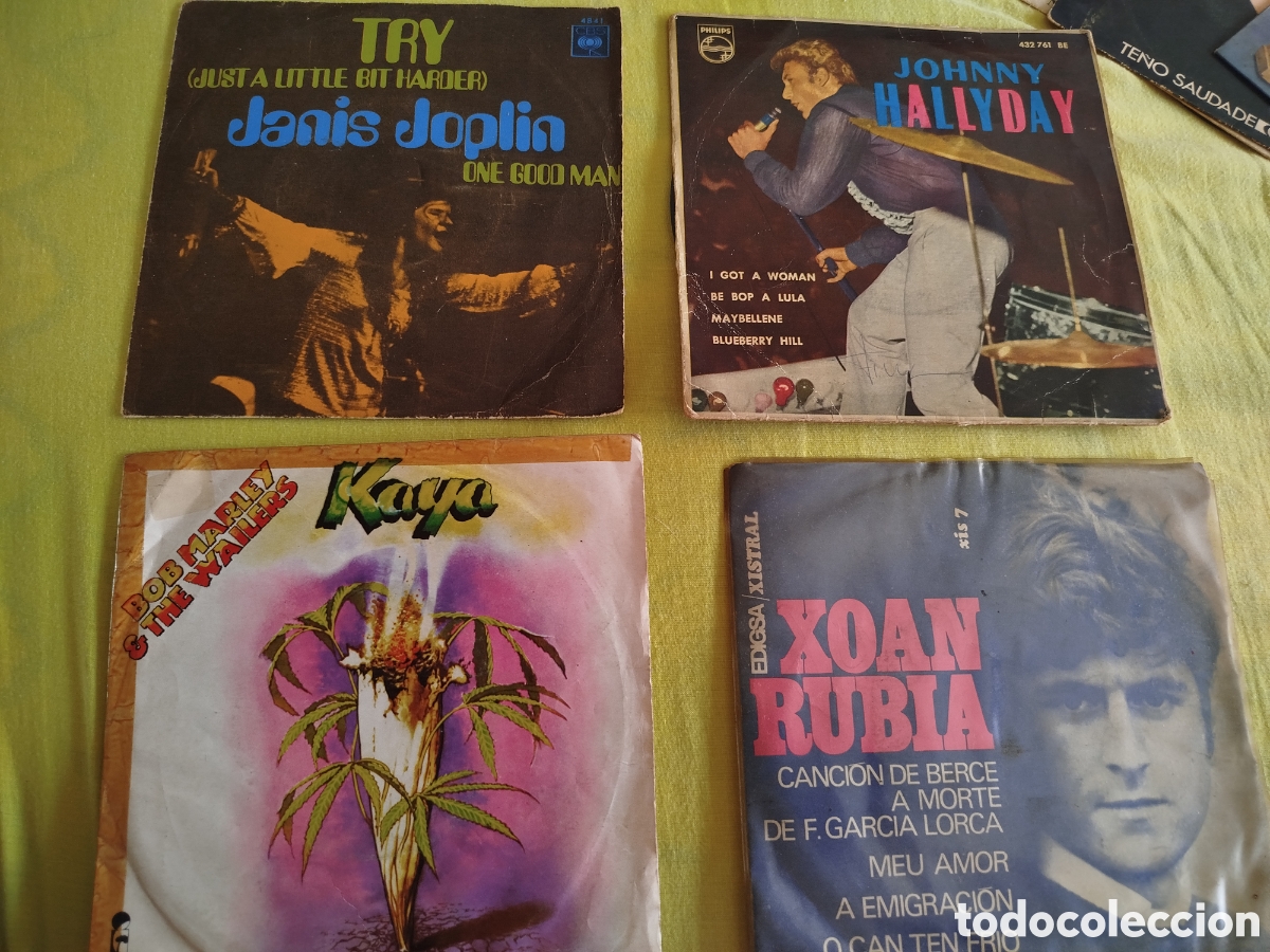 Vintage: Lote 4 Vinilos: Marley, Joplin y m&aacute;s