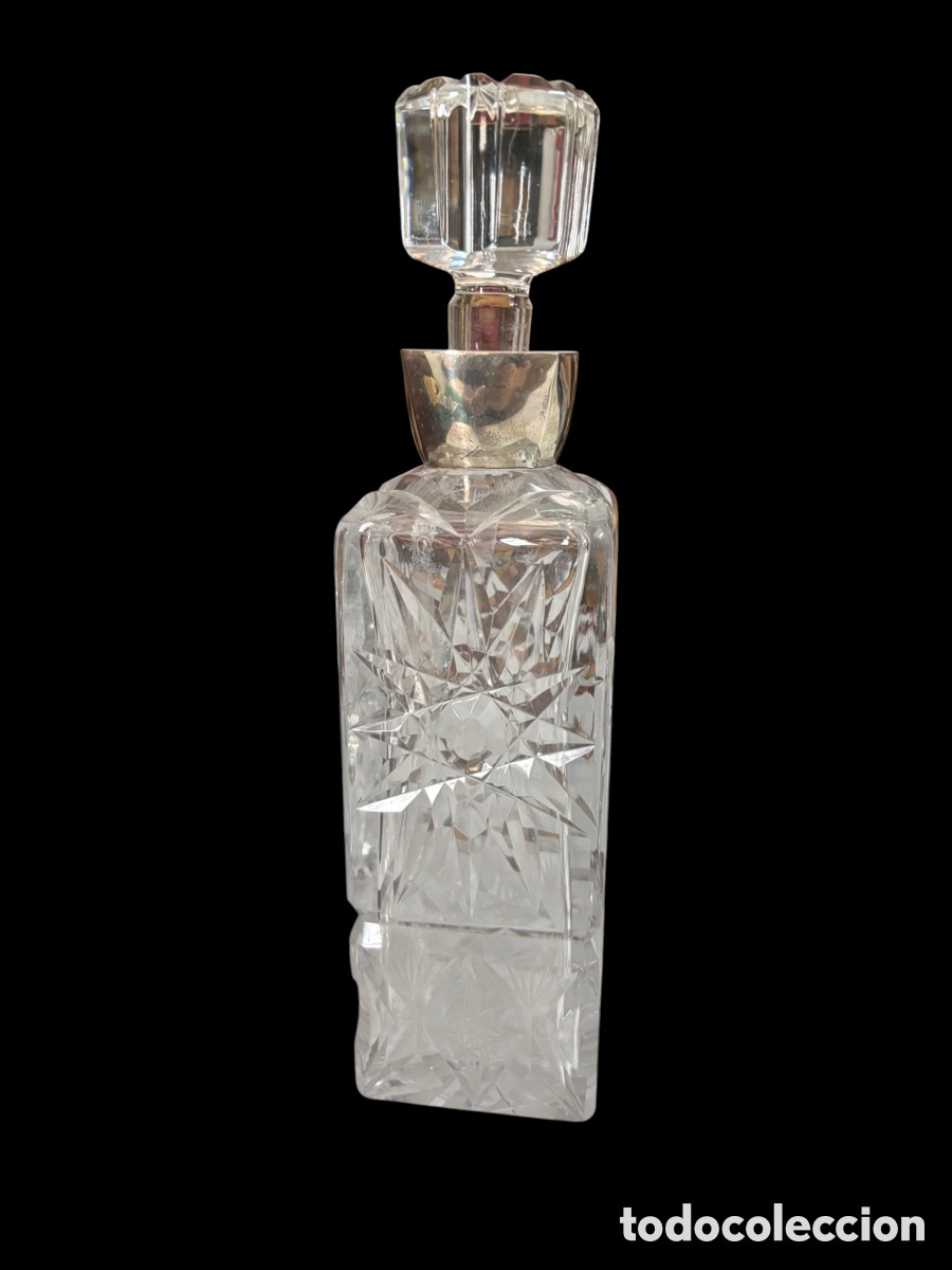 Vintage: Licorera de Cristal y Plata - Foto 1