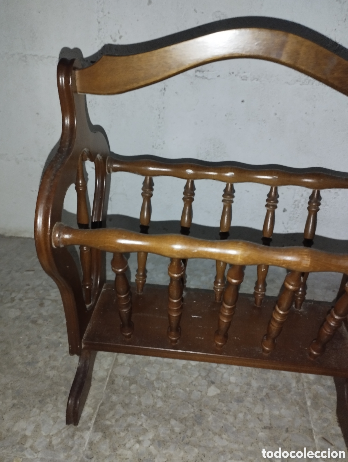 Vintage: Revistero de madera vintage - Foto 3