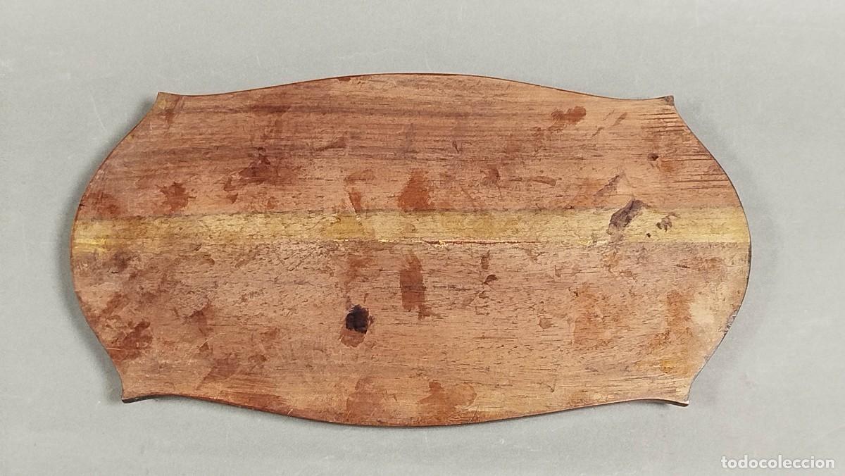Vintage: BASE DE MADERA BARNIZADA - Foto 5