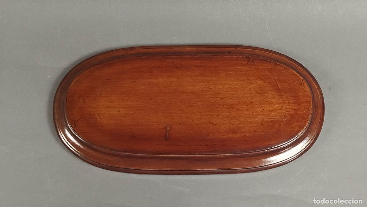Vintage: BASE DE MADERA BARNIZADA ALARGADA - Foto 3