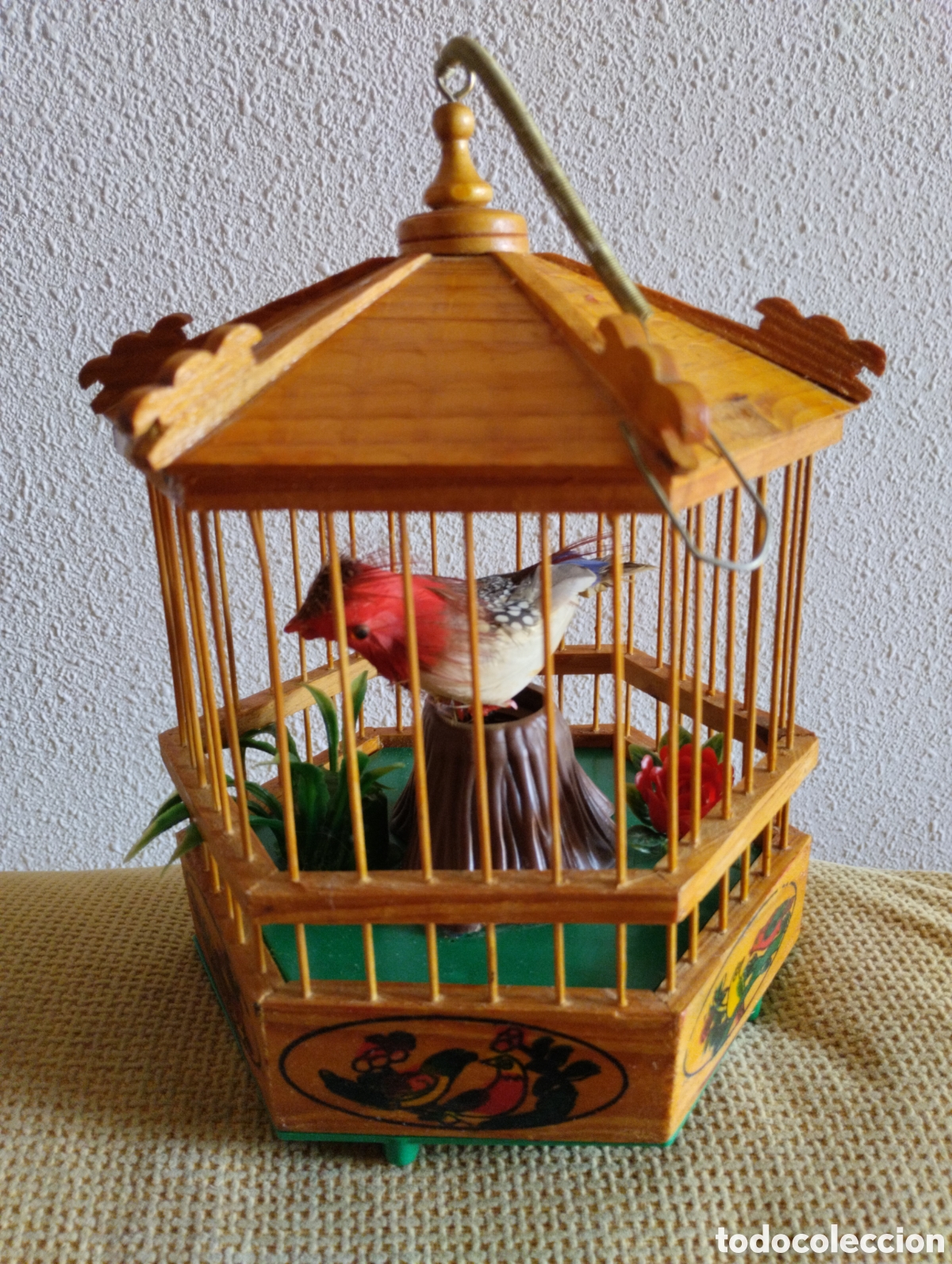 Vintage: Jaula pajaro antigua
