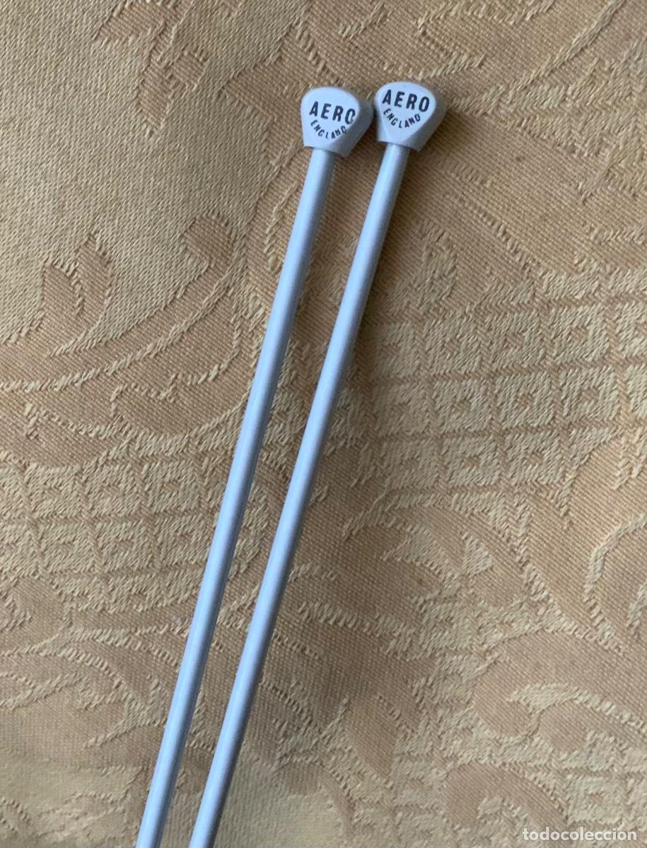 Vintage: ANTIGUAS AGUJAS TEJER HACER PUNTO 3 mm AERONAVE ENGLAND