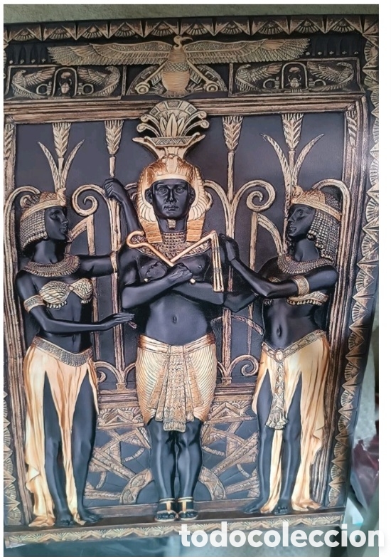 Vintage: print featuring an ancient Egyptian scene with deities and a pharaoh, - Foto 2