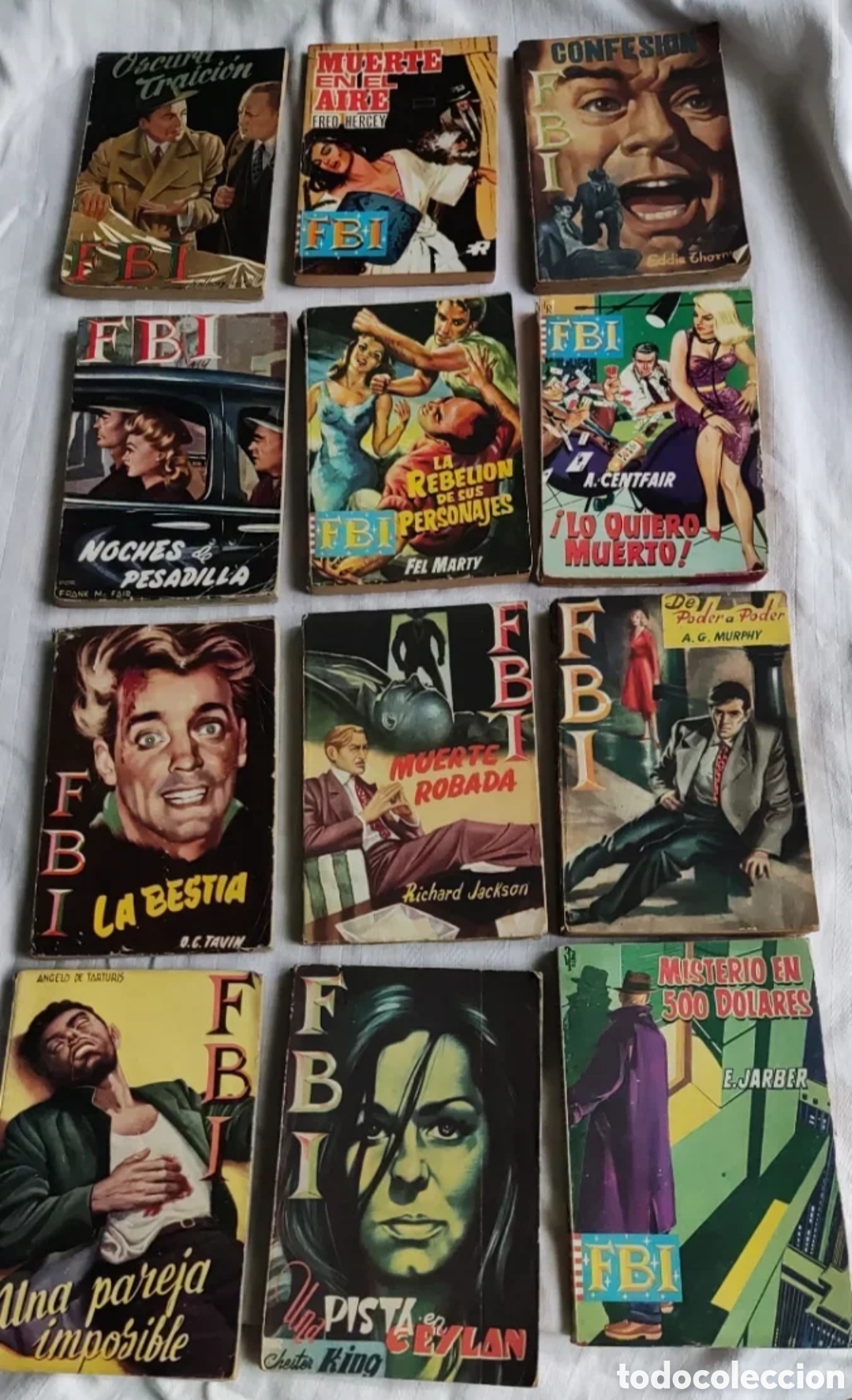 Vintage: Colecci&oacute;n vintage FBI 12 tomos. A&ntilde;os 1955/65