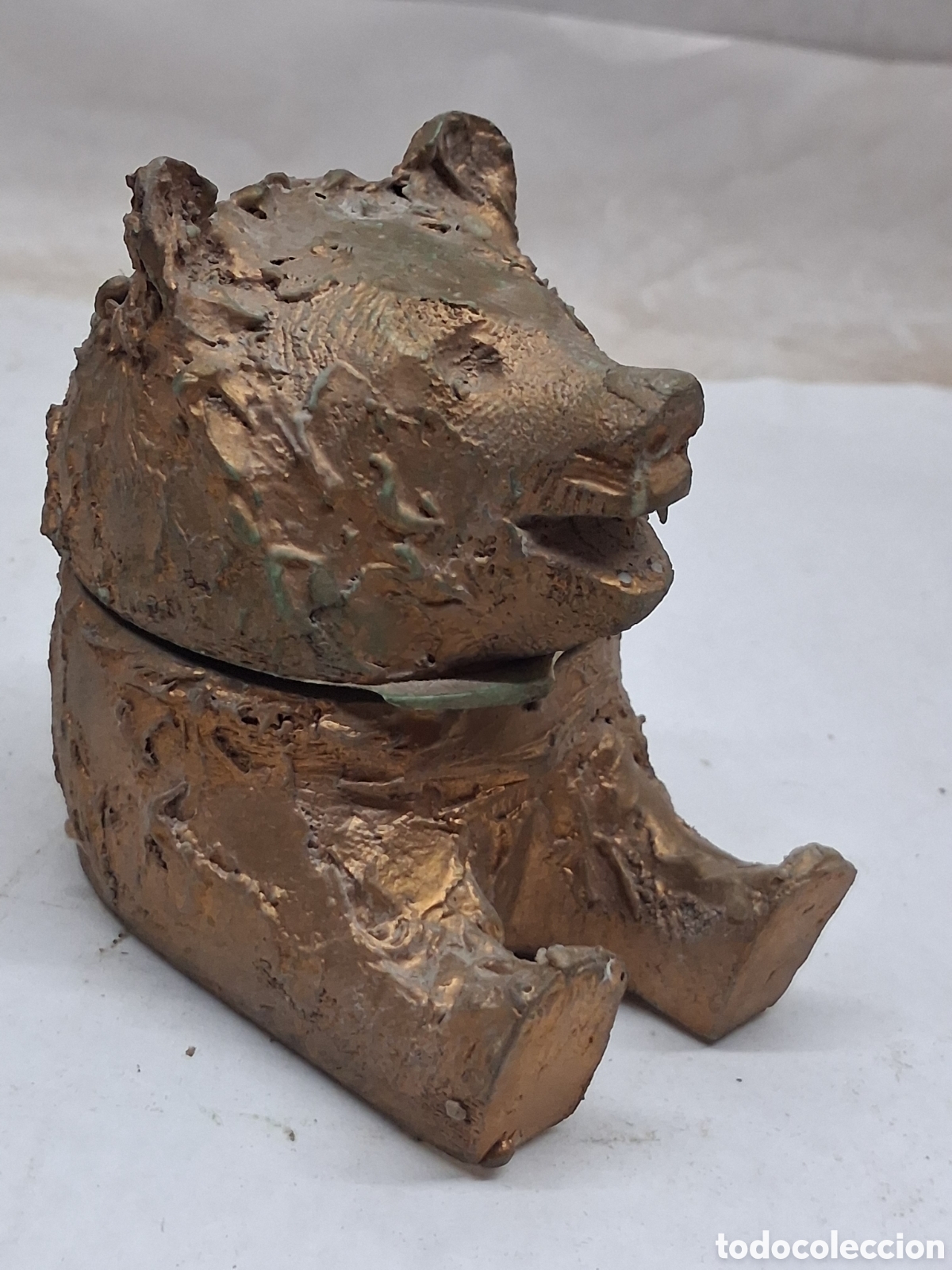 Vintage: Oso joyero de resina