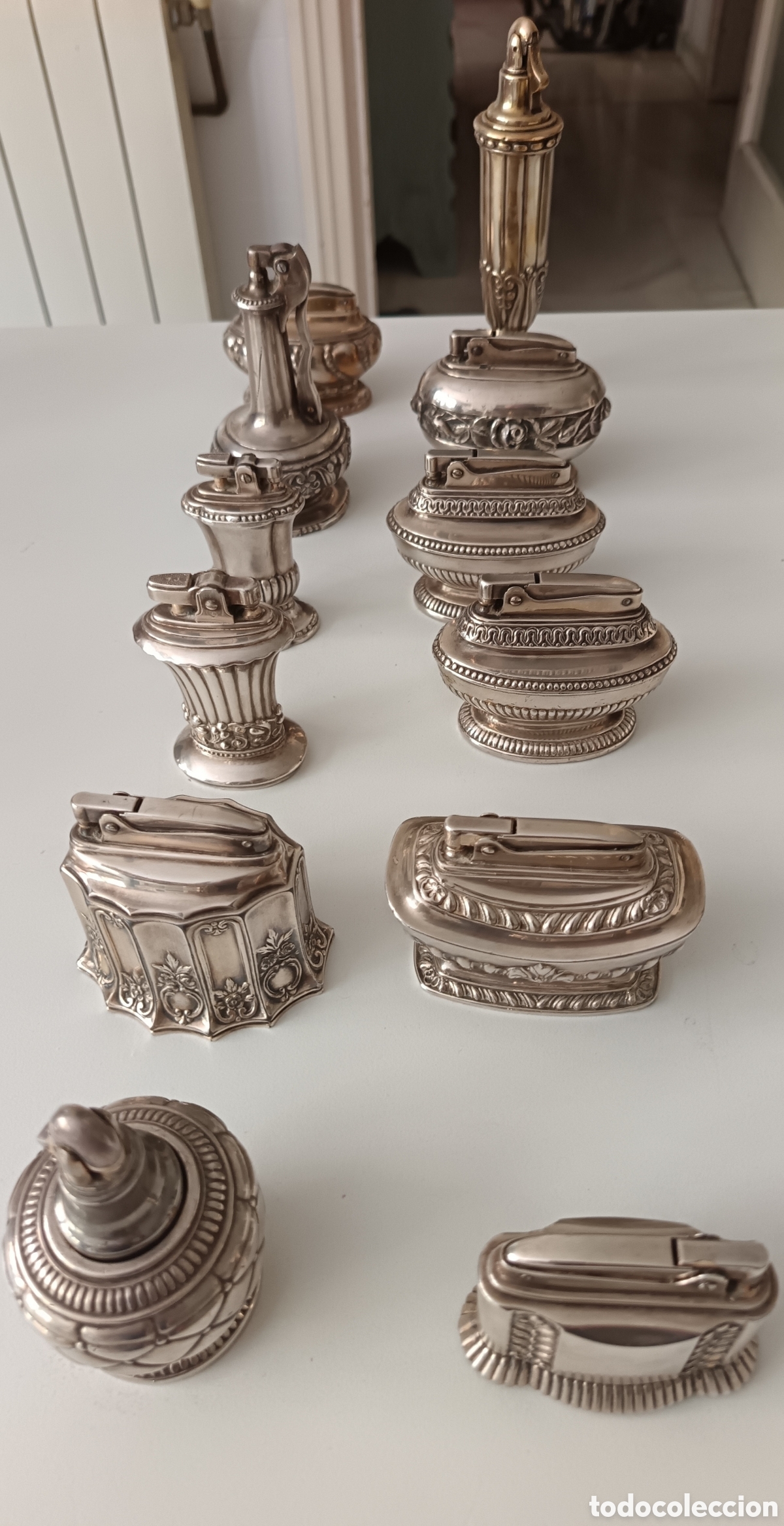 Vintage: Colecci&oacute;n de mecheros Ronson de mesa
