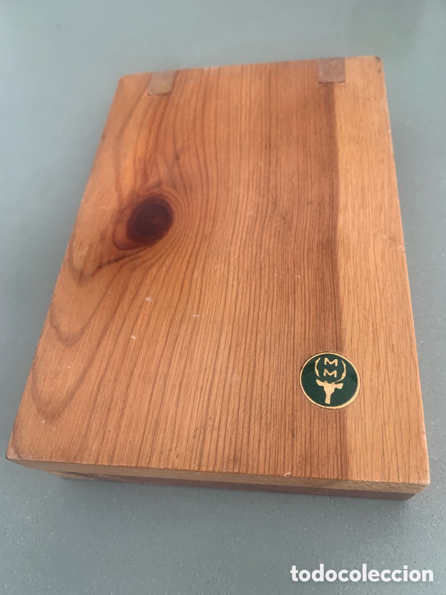 Vintage: Navaja muela con caja de madera original