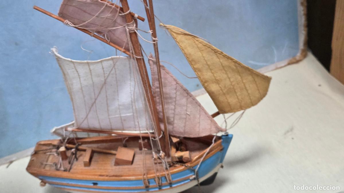 Vintage: maqueta de barco de madera - Foto 5
