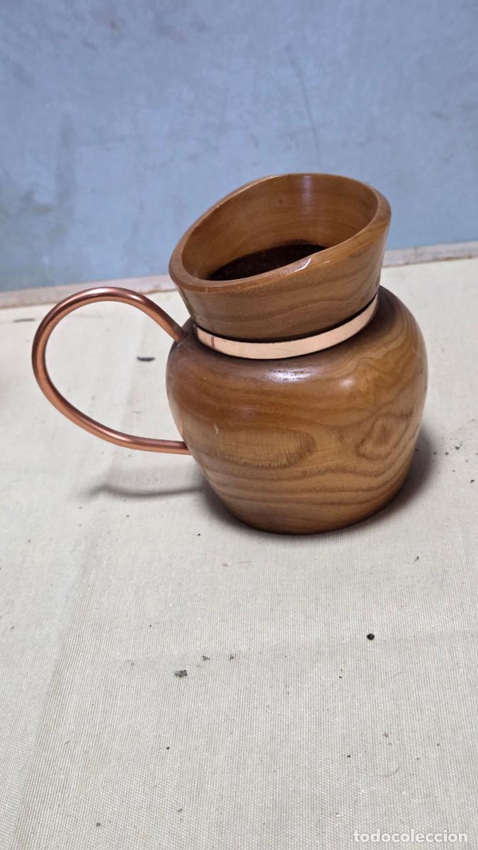Vintage: jarra de madera vintage