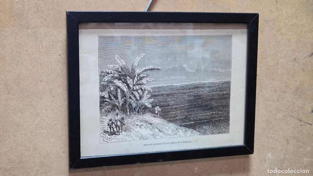 Vintage: cuadro con grabado antiguo