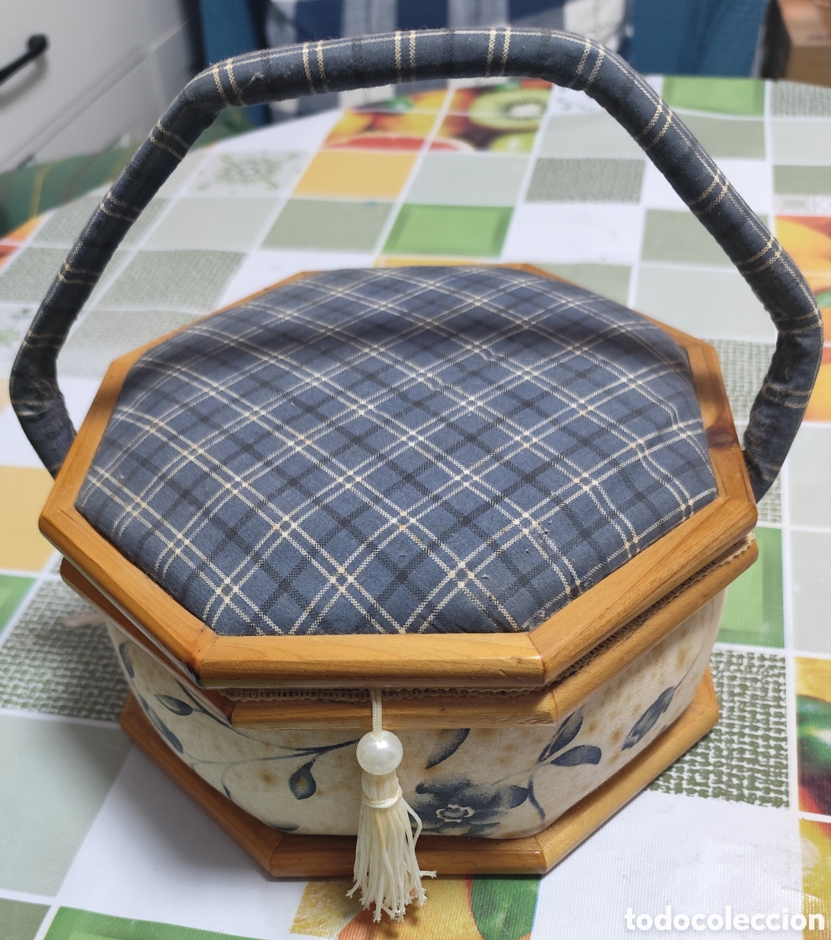 Vintage: Costurero Vintage octogonal